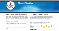 Desktop Screenshot of blessedplumbing.com